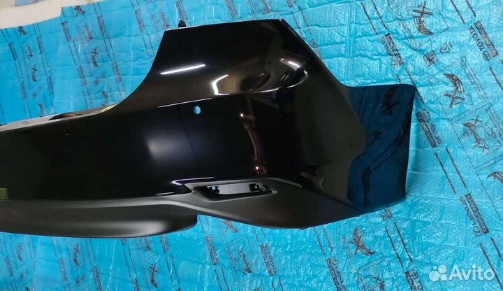 Задний бампер Камри 70 рестайлинг черный Оригинал