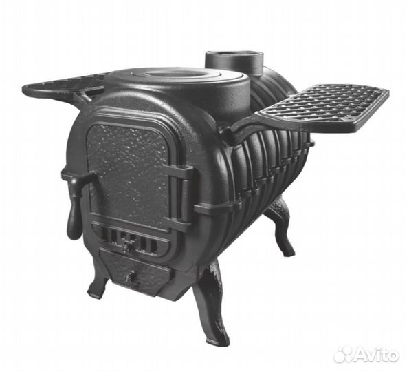 Печь «Тайга» PRO с полками для подогрева