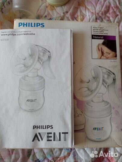 Avent молокоотсос+контейнеры+бутылочки+соски