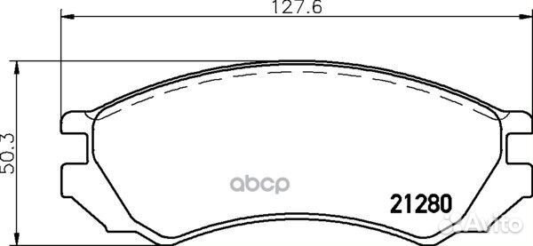 Колодки тормозные дисковые перед NP2070 NP2