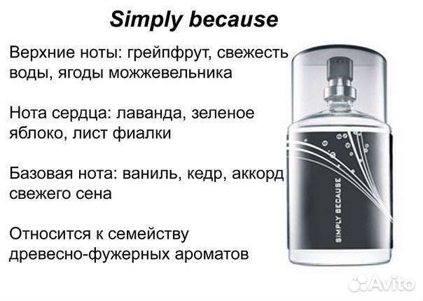 Мужская вода Simply because