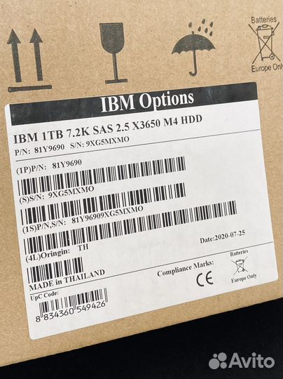 Жесткий диск IBM 1 TB 81Y9690 / 81Y9691 / 81Y3820