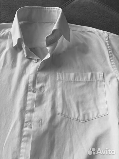 Рубашка школьная 134 белая