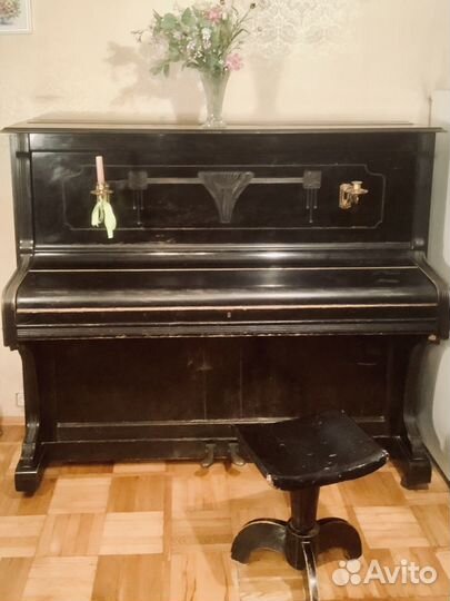 Пианино J.Backer, старинное, настроено