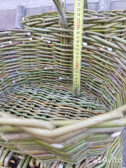 Корзина плетеная с ручкой