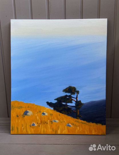 Картина маслом: Крымская сосна