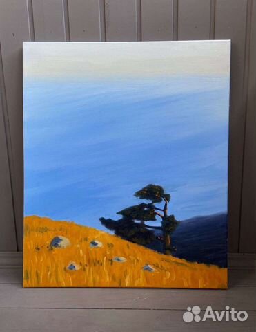 Картина маслом: Крымская сосна