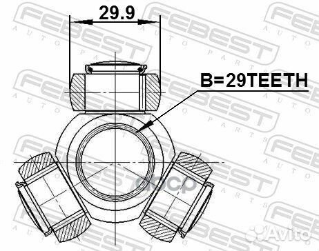 Трипоид 29X29.9 mitsubishi carisma DA 1995-2003