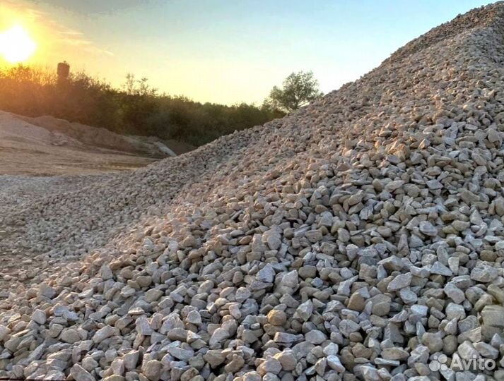 Щебень известковый 5/20, 20/40 и другие