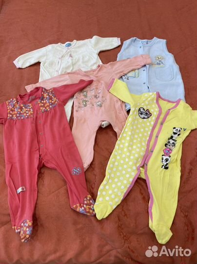 Вещи пакетом на девочку до 1 года