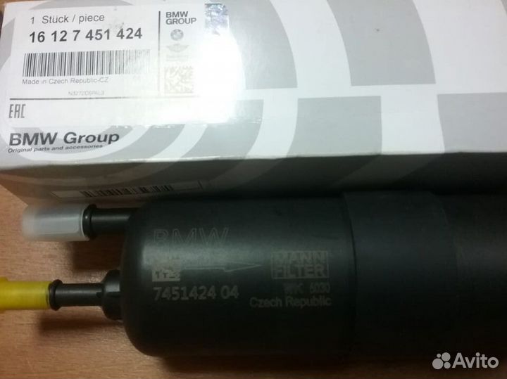 Фильтр топливный на BMW 16 127 451 424