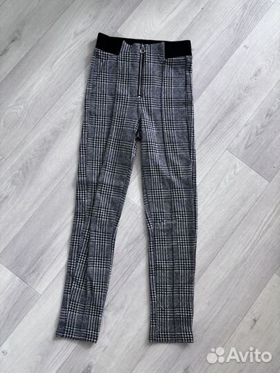 Брюки в клетку на девочку 7-9 лет