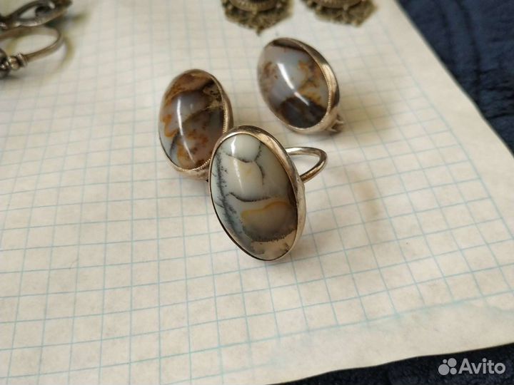 Серьги. Кольцо. Кулон