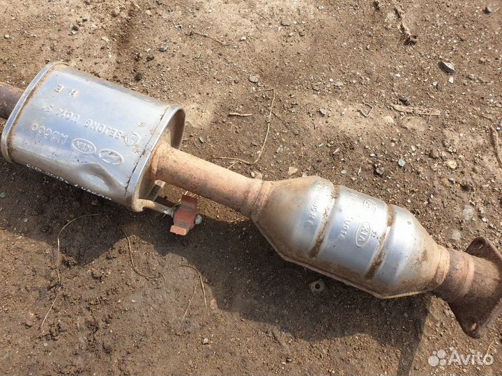 Приемная труба резонатор hyundai solaris kia rio 3