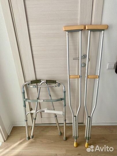 Ходунки для взрослых, костыли подмышечные аренда