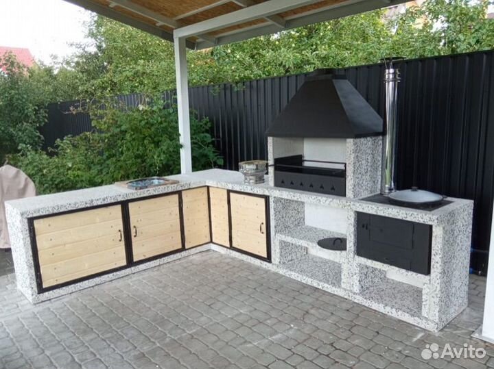 Барбекю комплекс, печь барбекю, гриль, мангал