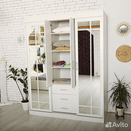 Шкаф-купе белый новый