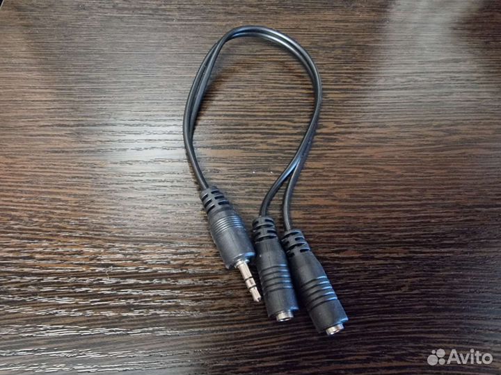 Переходник jack 3,5 1m - 2f