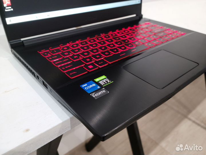 Игровой ноутбук MSI Full HD 144Гц I5-Gen11/RTX3050