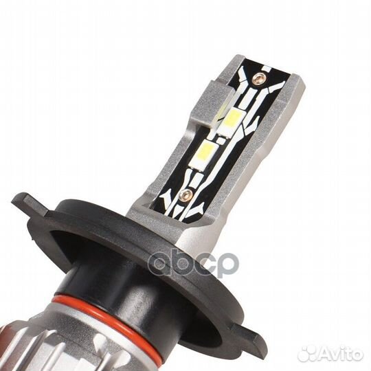 1 Лампа LED H4 12V 17W 6000К(Бел), 4000Лм, для