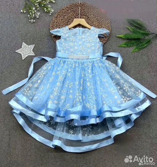 Платье снежинки на Новый год