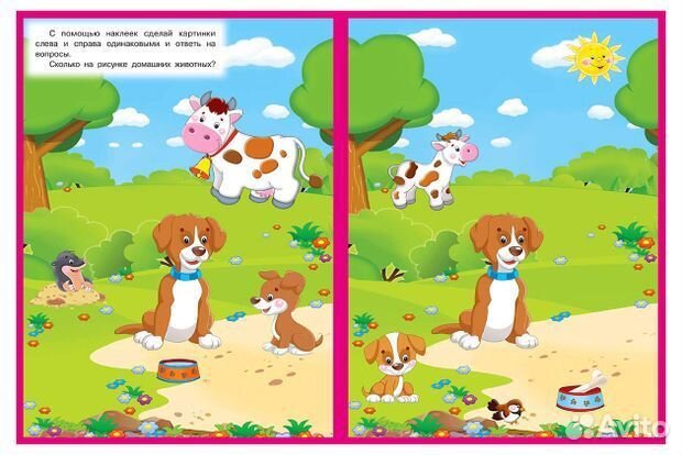 Книга Развивающие многоразовые наклейки. Домашние