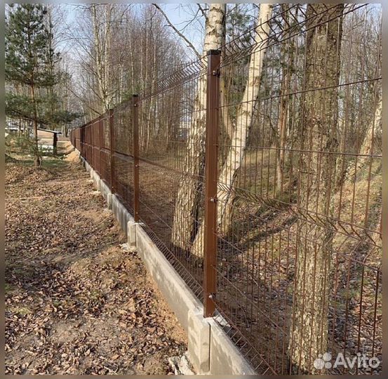 Сетка для забора 3d