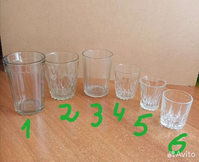 Стаканы, Рюмки, стопки