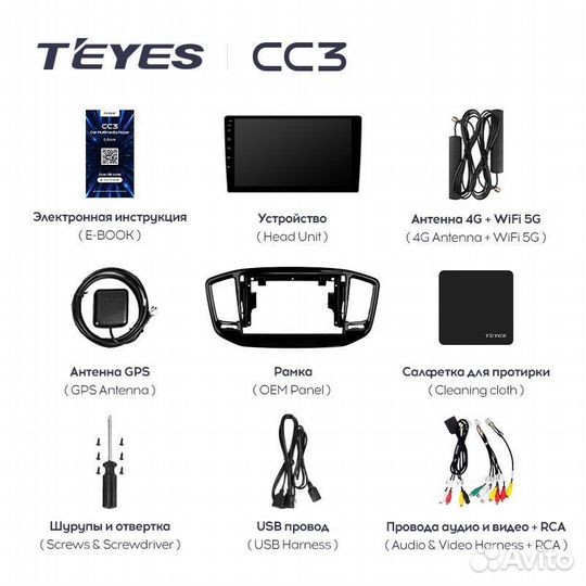 Магнитола Teyes CC3 Plus Geely Emgrand X7 14-20