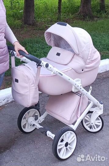 Коляска 2 в 1 эко кожа indigo porte