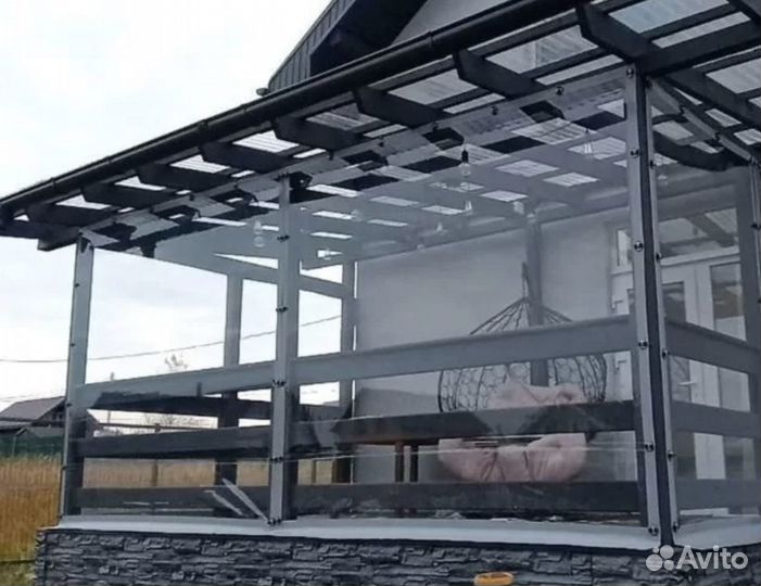 Мягкие окна для беседки