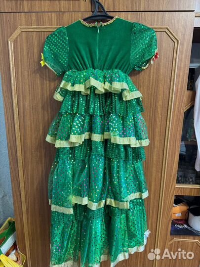 Новогодний костюм для девочки. Елочка. Размер 34