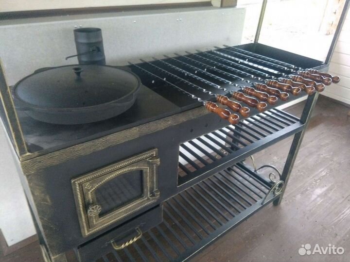 Мангал с казаном