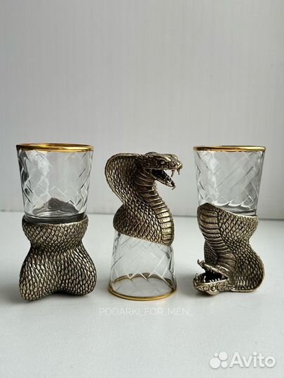 Стопки перевертыши змея кобра 3 шт