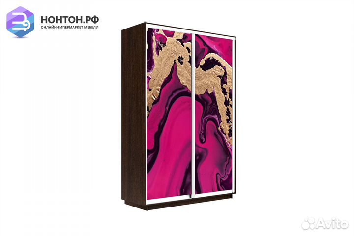 Шкаф-купе 2-х дверный Нонтон фото №1005 / венге