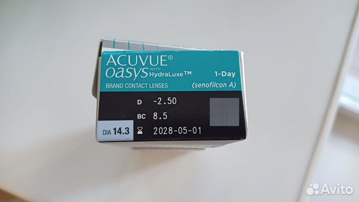Линзы acuvue oasys -2,5