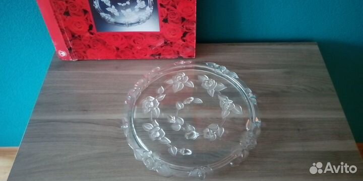 Тортница хрустальная новая, Германия, Walther glas