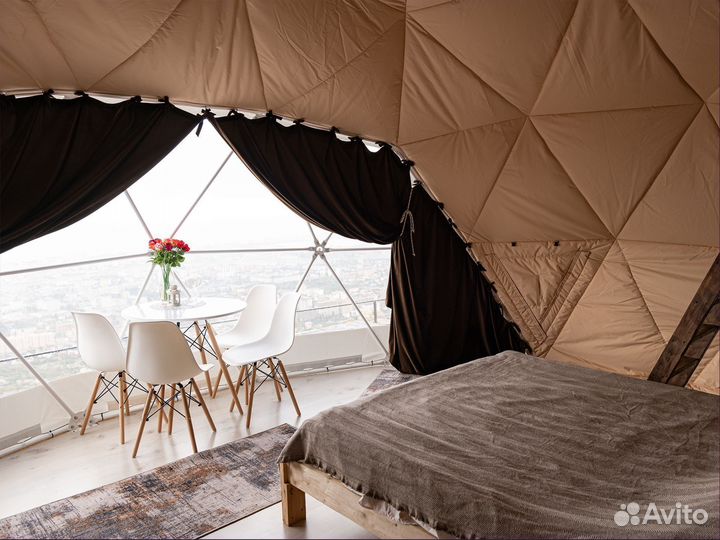 Сферический шатер для отдыха