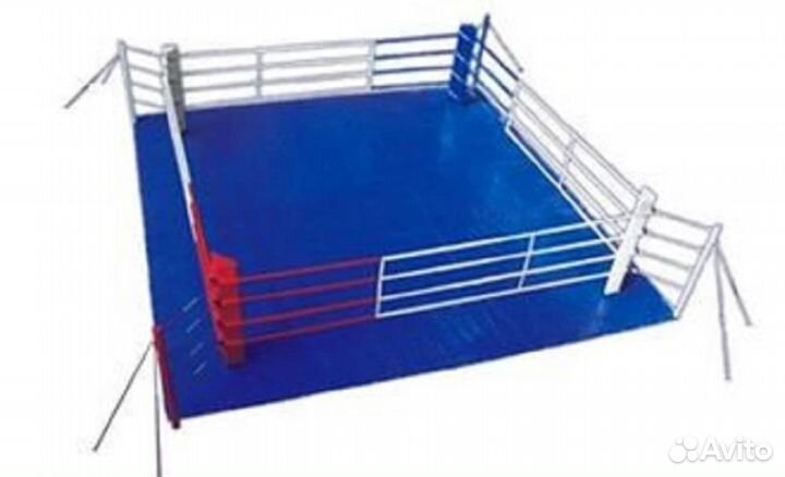 Боксерский ринг напольный на упорах 5*5 метров