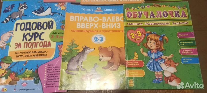 Развивающие книжки 2-3 года