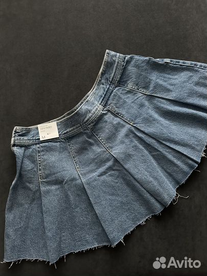 Джинсовая юбка-мини mango M
