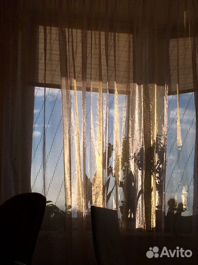 Тюль розовая