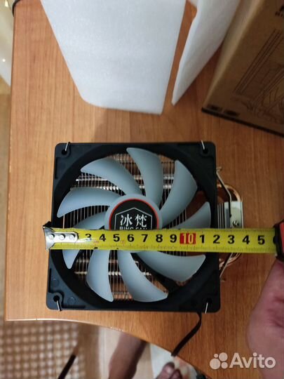 Большой кулер 120мм 6 трубок 150 ватт 4 pin