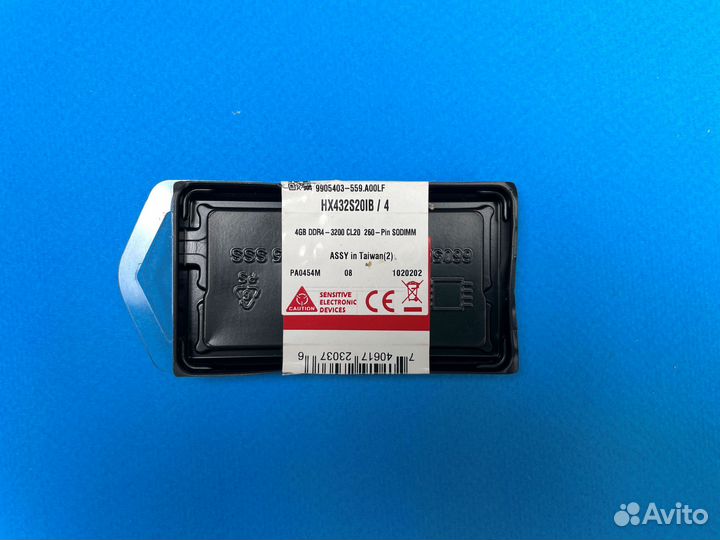 DDR4 4GB 3200 Mhz HyperX Fury sodimm для ноутбука