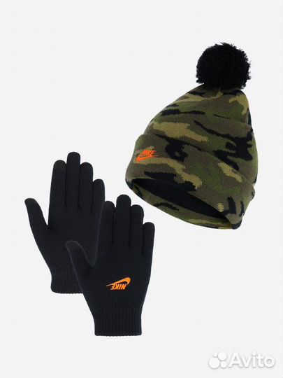 Подростковый набор шапка + перчатки Nike