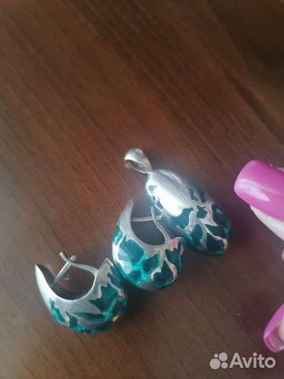 Серьги серебро 925