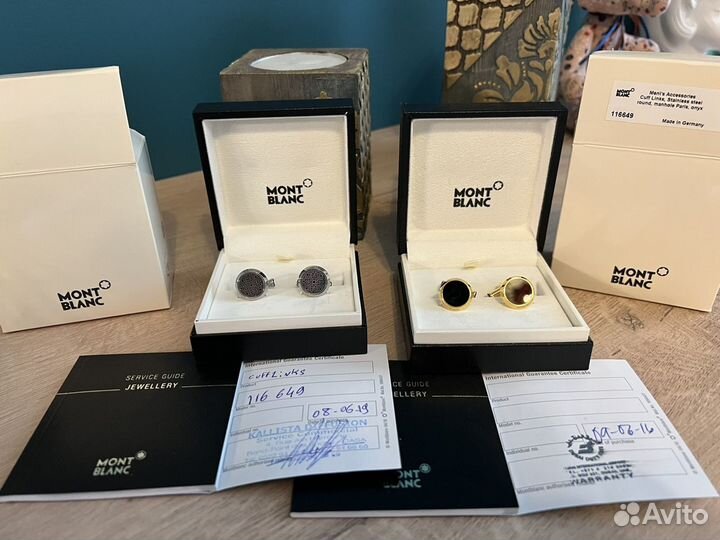 Запонки Montblanc