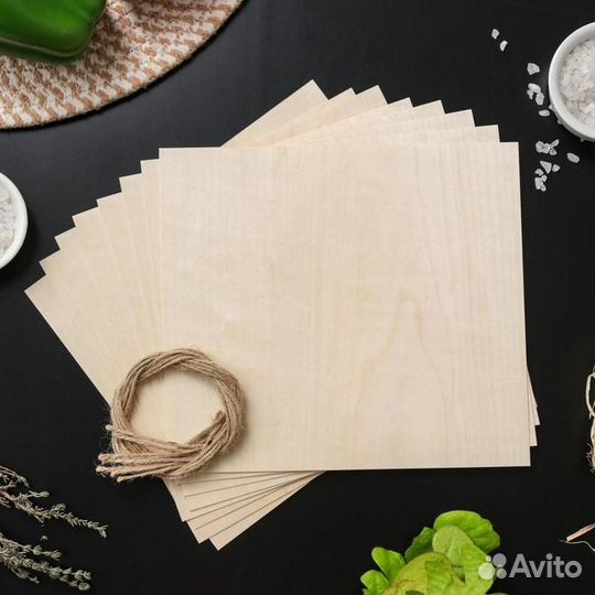 Гриль-бумага из древесины, 2018 см, 8 шт/уп, клён