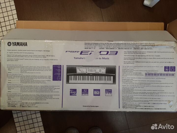 Синтезатор yamaha psr e203 со стойкой