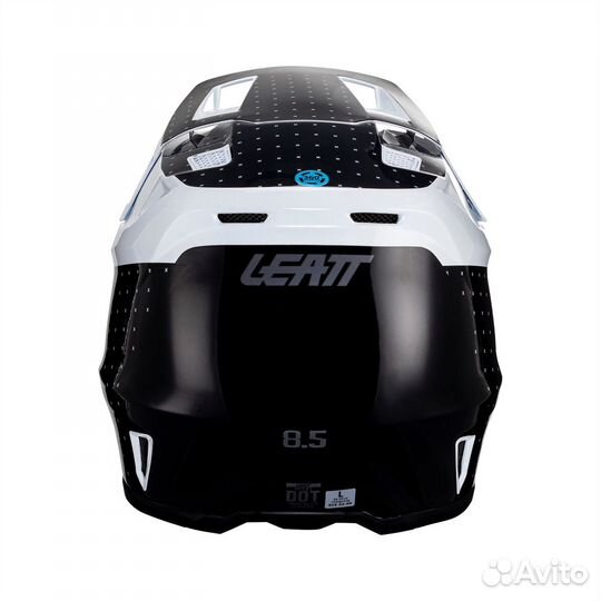 Мотошлем Leatt Moto 8.5 Helmet Kit (Black/White